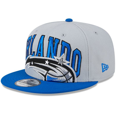 New Era Men's  Gray, Blue Orlando Magic Tip-off Two-tone 9fifty Snapback Hat In Gray/blue