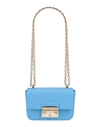 Furla Woman Shoulder Bag Azure Size - Soft Leather In Blue