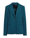 Pinko Woman Blazer Deep Jade Size 6 Viscose, Polyamide, Elastane, Acetate, Polyester In Green