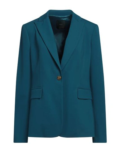 Pinko Woman Blazer Deep Jade Size 6 Viscose, Polyamide, Elastane, Acetate, Polyester In Green