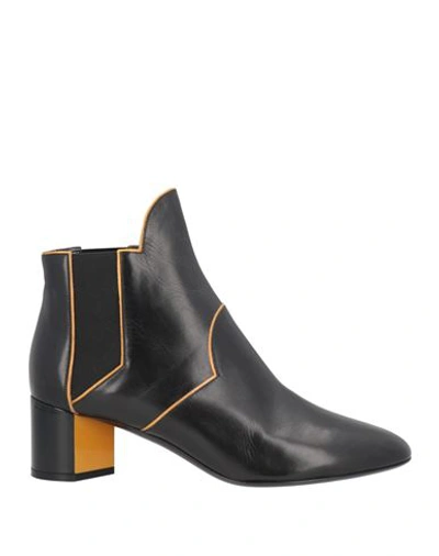 Pierre Hardy Woman Ankle Boots Black Size 10 Calfskin