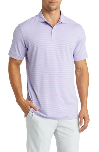 Peter Millar Crown Crafted Ambrose Jersey Performance Polo In Mountain Blue