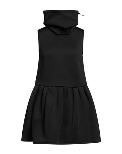 Max Mara Woman Short Dress Black Size 12 Polyester, Cotton, Polyamide