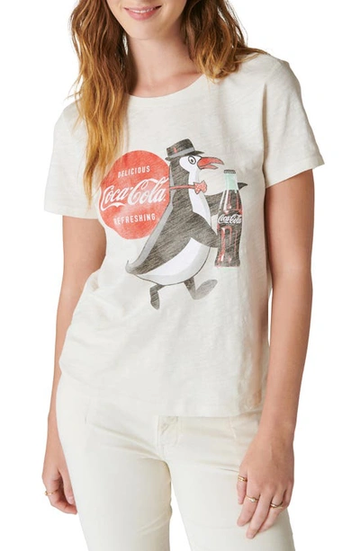 Lucky Brand Coca-cola® Penguin Graphic T-shirt In Turtledove