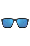 Costa Del Mar Antille 58mm Polarized Square Sunglasses In Blue Mirror