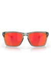 Oakley Sylas 57mm Prizm™ Rectangular Sunglasses In Grey Metal