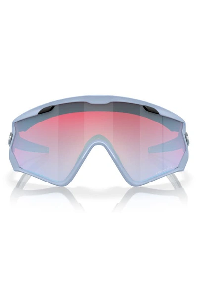 Oakley Wind Jacket 2.0 Shield Sunglasses In Matte Trans Stonewash