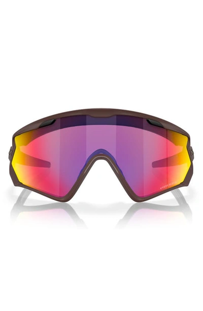 Oakley Wind Jacket 2.0 Shield Sunglasses In Matte Grenache