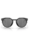 Oakley Hstn Round-frame Sunglasses In Matte Black