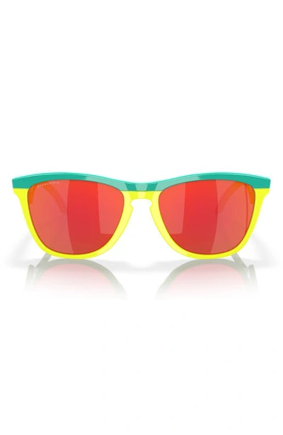 Oakley Frogskins™ Hybrid 55mm Prizm™ Keyhole Sunglasses In Red