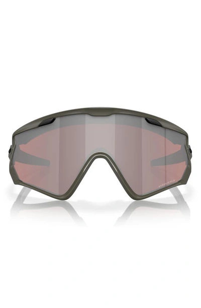 Oakley Wind Jacket 2.0 Shield Sunglasses In Olive