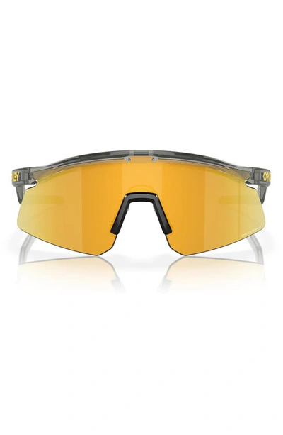Oakley Hydra Prizm™ Semirimless Wrap Shield Sunglasses In Grey