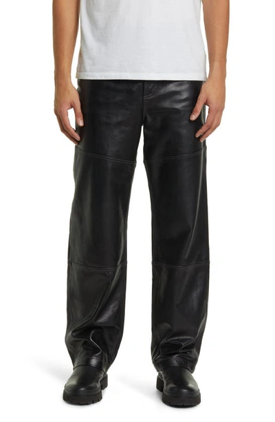 FRAME LAMBSKIN LEATHER PANTS