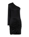 Maria Vittoria Paolillo Mvp Woman Mini Dress Black Size 8 Acetate, Elastane In Black