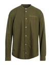 Dondup Man Shirt Military Green Size Xl Cotton