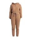 Hinnominate Woman Jumpsuit Camel Size Xxs Cotton In Beige