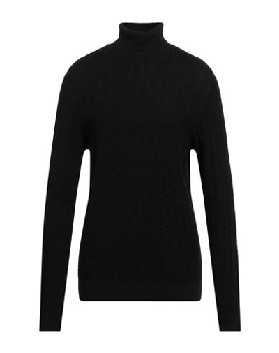 Jeordie's Man Turtleneck Black Size Xxl Merino Wool