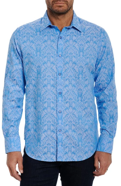 ROBERT GRAHAM ROBERT GRAHAM HIGHLAND WOVEN BUTTON-UP SHIRT