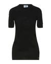 Prada Woman Sweater Black Size 6 Viscose, Polyester