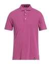 Drumohr Polo Shirts In Purple