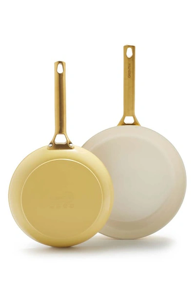 Greenpan Reserve Set Of 2 Ceramic Nonstick Frying Pans In Sunrise