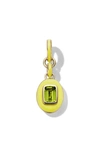 Cast The Stone Charm In Sterling Silver/ Peridot