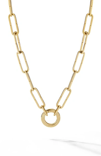 Cast The Hairpin Chain Link Necklace In 9k Yellow Gold