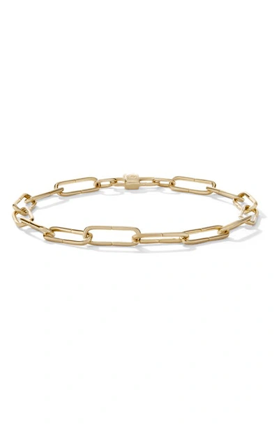 Cast The Hairpin Bracelet In 9k Yellow Gold