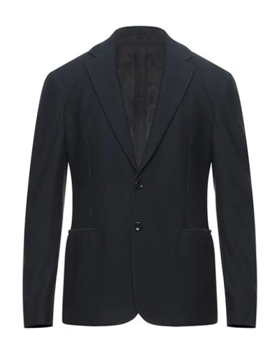 Giorgio Armani Man Blazer Midnight Blue Size 40 Polyamide, Elastane In Blue