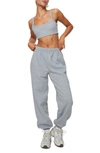 Princess Polly Arabella Crop Camisole & Sweatpants Set In Grey
