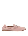 Tod's Woman Loafers Blush Size 5.5 Soft Leather In Pink