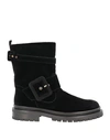 L'autre Chose L' Autre Chose Woman Ankle Boots Black Size 7 Textile Fibers In Black