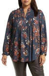 Nydj Pleat Front Tunic Top In Belleview
