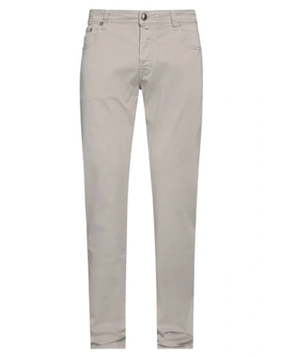 Jacob Cohёn Man Pants Taupe Size 38 Cotton, Elastane In Grey