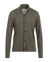 Massimo Alba Man Cardigan Military Green Size L Cashmere