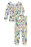 Bedhead Pajamas Print Fitted Organic Cotton Two-piece Pajamas In Fashion Hounds