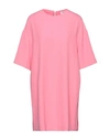 Ottod'ame Woman Mini Dress Pink Size 6 Polyester, Elastane