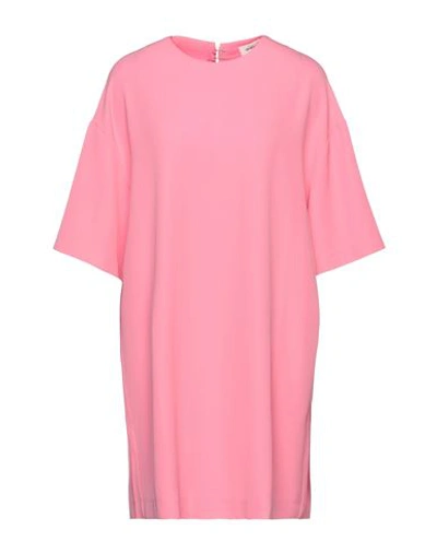Ottod'ame Woman Mini Dress Pink Size 10 Polyester, Elastane