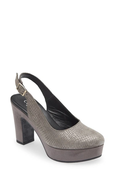 Cordani Torrie Platform Slingback Pump In Harley Mink