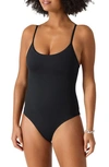Tommy Bahama Palm Modern One-piece Swimsuit In Black Rev
