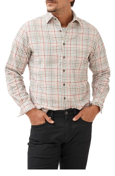 Rodd & Gunn Brookdale Check Cordoroy Button-up Shirt In Wild Rose