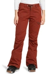 Roxy Juniors Nadia Water-repellent Snow Pants In Smoked Paprika