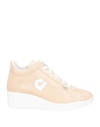 AGILE BY RUCOLINE AGILE BY RUCOLINE WOMAN SNEAKERS SAND SIZE 7 SOFT LEATHER