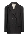 Tela Woman Blazer Black Size 6 Polyester, Virgin Wool, Elastane
