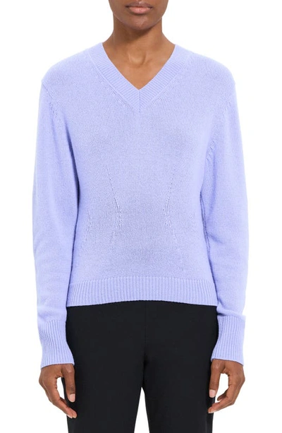 Theory Women's Cashmere V-neck Sweater In Grotto