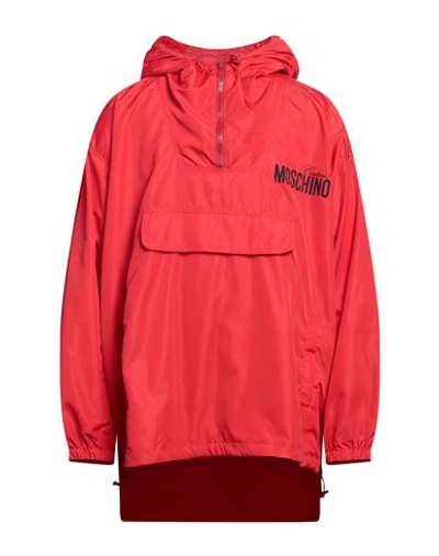 Moschino Man Jacket Red Size 40 Polyamide