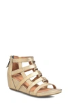 Söfft Rio Ii Strappy Wedge Sandal In Gold