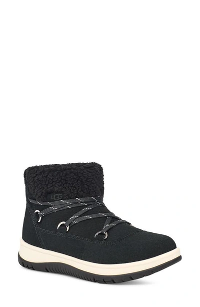 Ugg Lakesider Heritage Suede Boots In Black