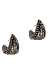 Deepa Gurnani Easton Drop Earrings In Gunmetal