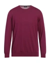 Drumohr Man Sweater Garnet Size 40 Cotton In Red